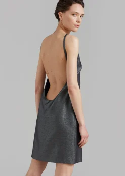 The Frankie Shop Matin Byblos Backless Mini Silver Clearance