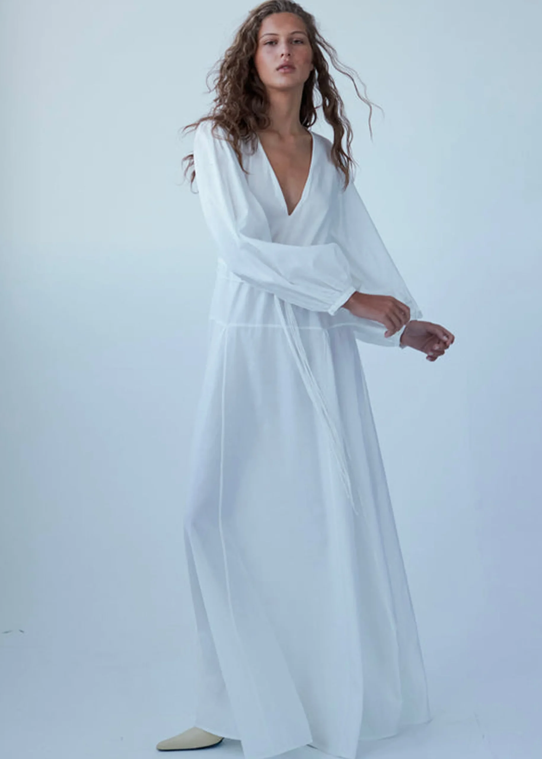 The Frankie Shop Matin Cortona Dress White