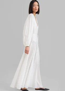The Frankie Shop Matin Cortona Dress White