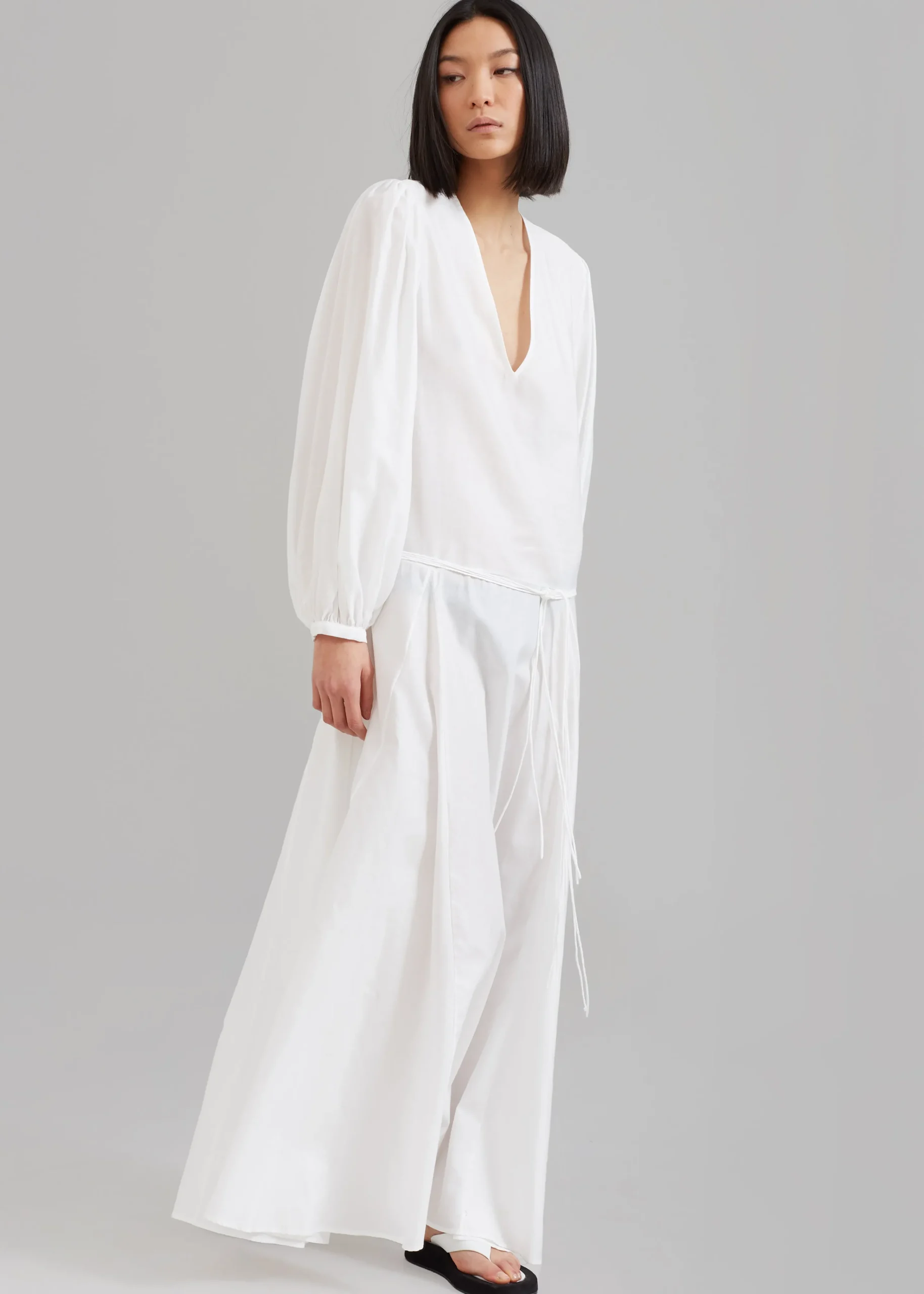 The Frankie Shop Matin Cortona Dress White