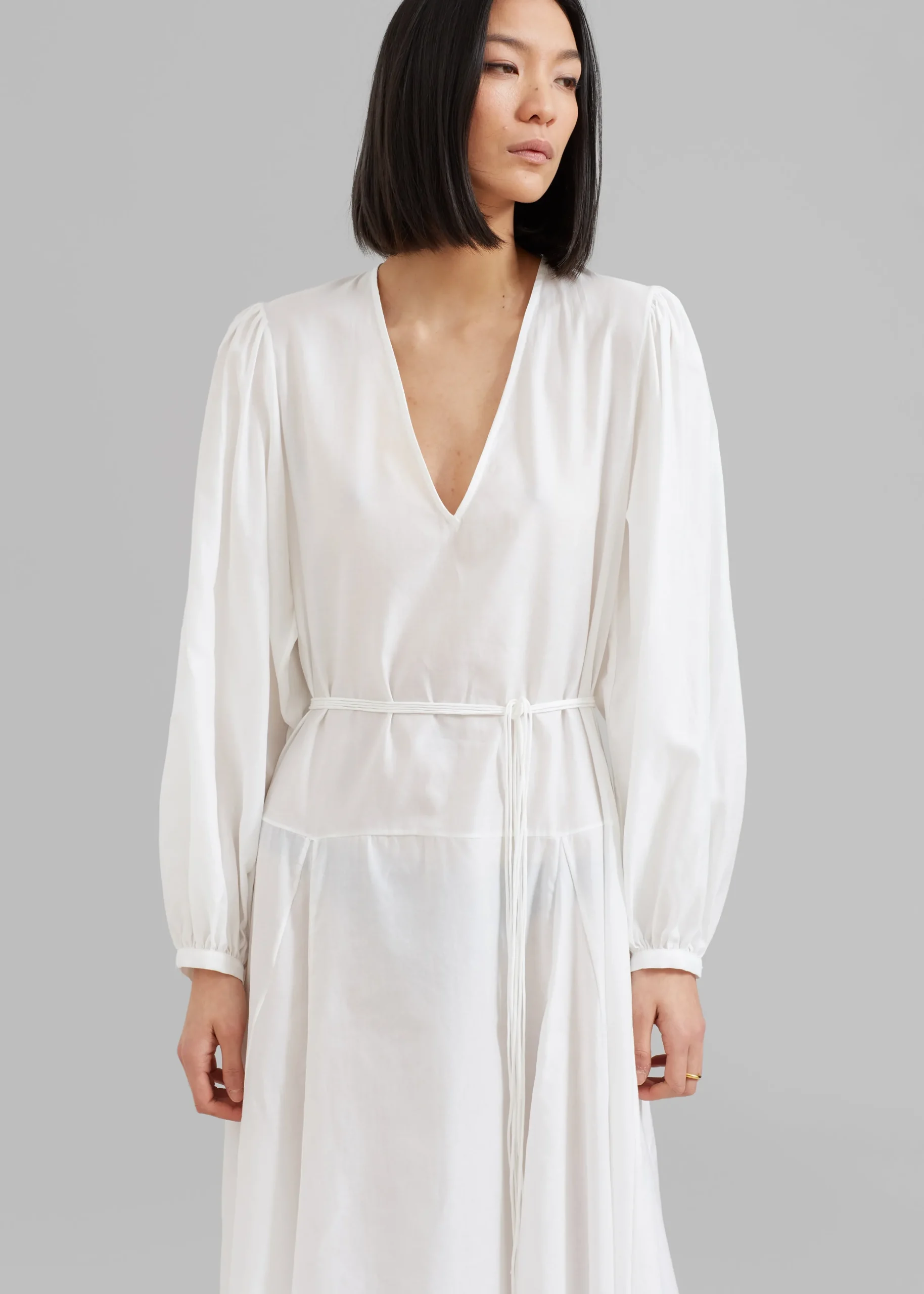The Frankie Shop Matin Cortona Dress White