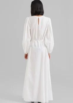 The Frankie Shop Matin Cortona Dress White