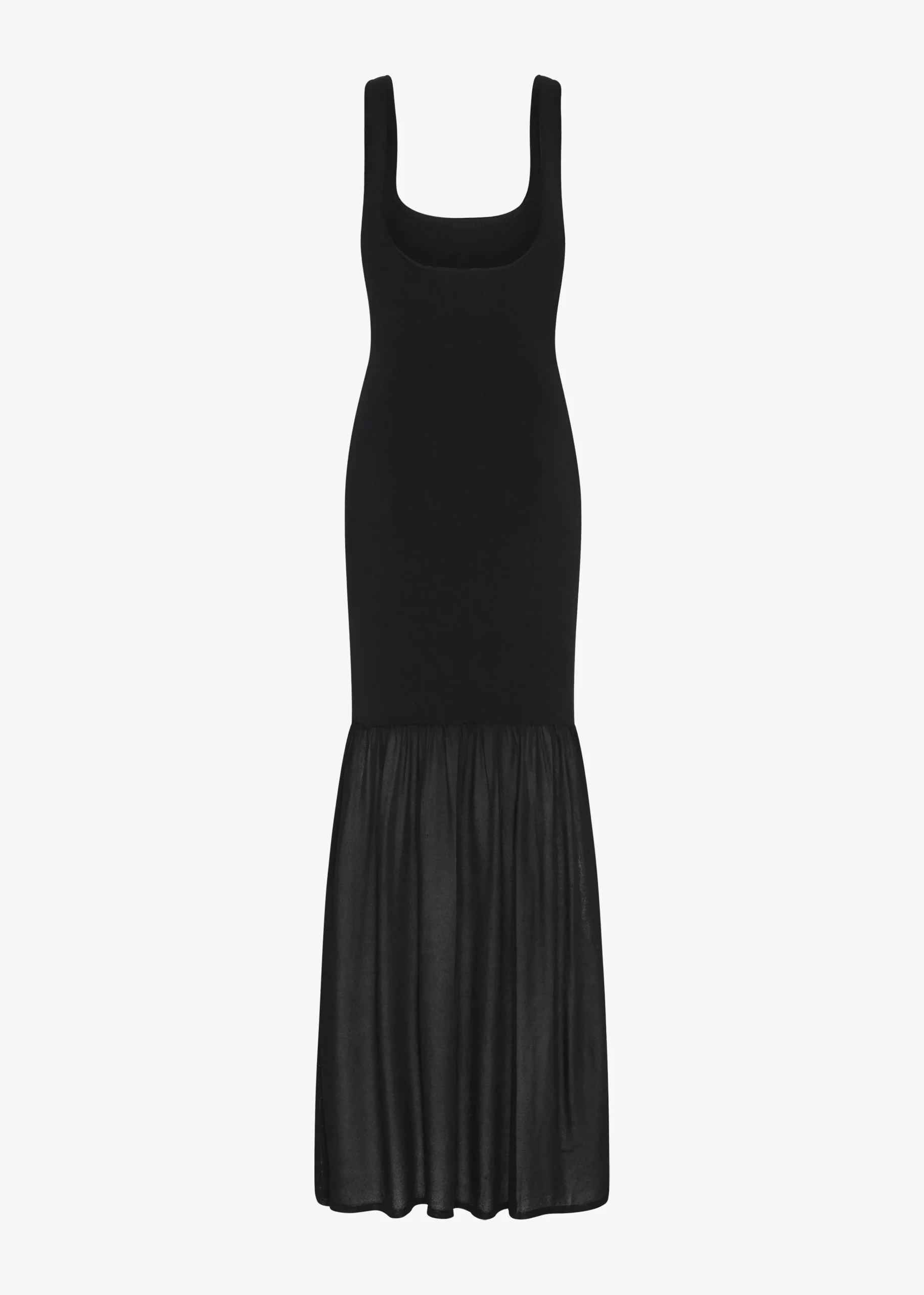 The Frankie Shop Matteau Drop Waist Knit Dress Black Outlet