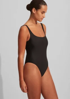 The Frankie Shop Matteau Nineties Maillot Swimsuit Black Outlet