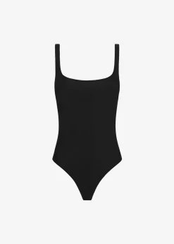 The Frankie Shop Matteau Nineties Maillot Swimsuit Black Outlet