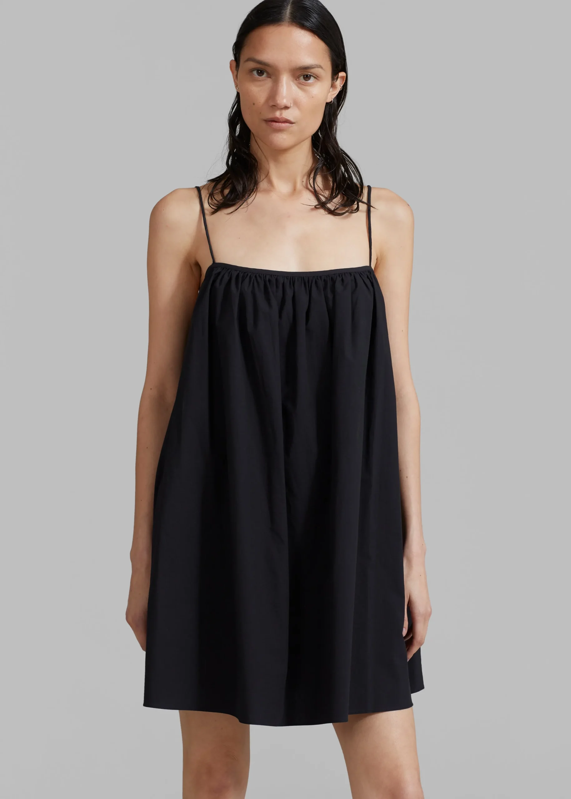 The Frankie Shop Matteau Voluminous Cami Mini Dress Black Sale