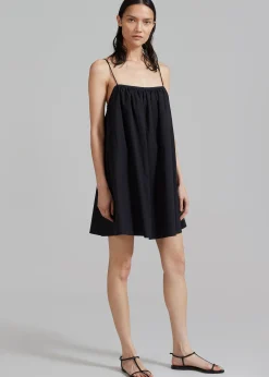 The Frankie Shop Matteau Voluminous Cami Mini Dress Black Sale