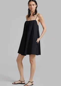 The Frankie Shop Matteau Voluminous Cami Mini Dress Black Sale
