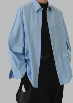 The Frankie Shop Mayim Oversized Shirt Sky Clearance
