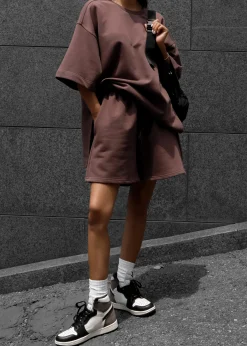 The Frankie Shop Memphis Fleece Set Brown Clearance