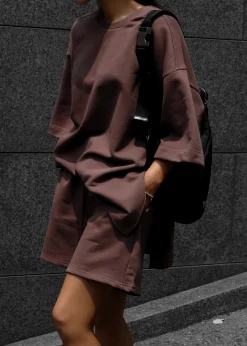 The Frankie Shop Memphis Fleece Set Brown Clearance