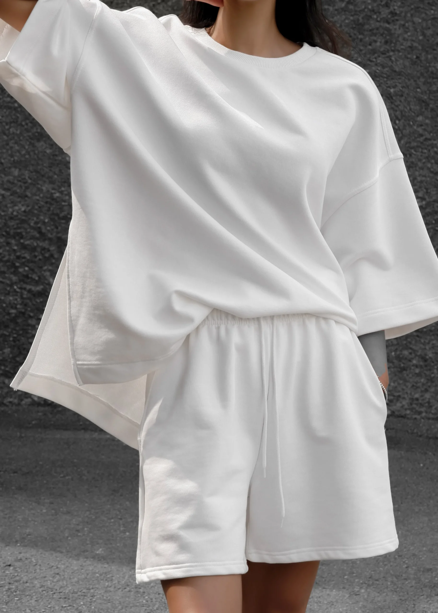 The Frankie Shop Memphis Fleece Set White New