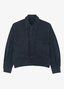 The Frankie Shop Miller Denim Jacket Black Wash Best