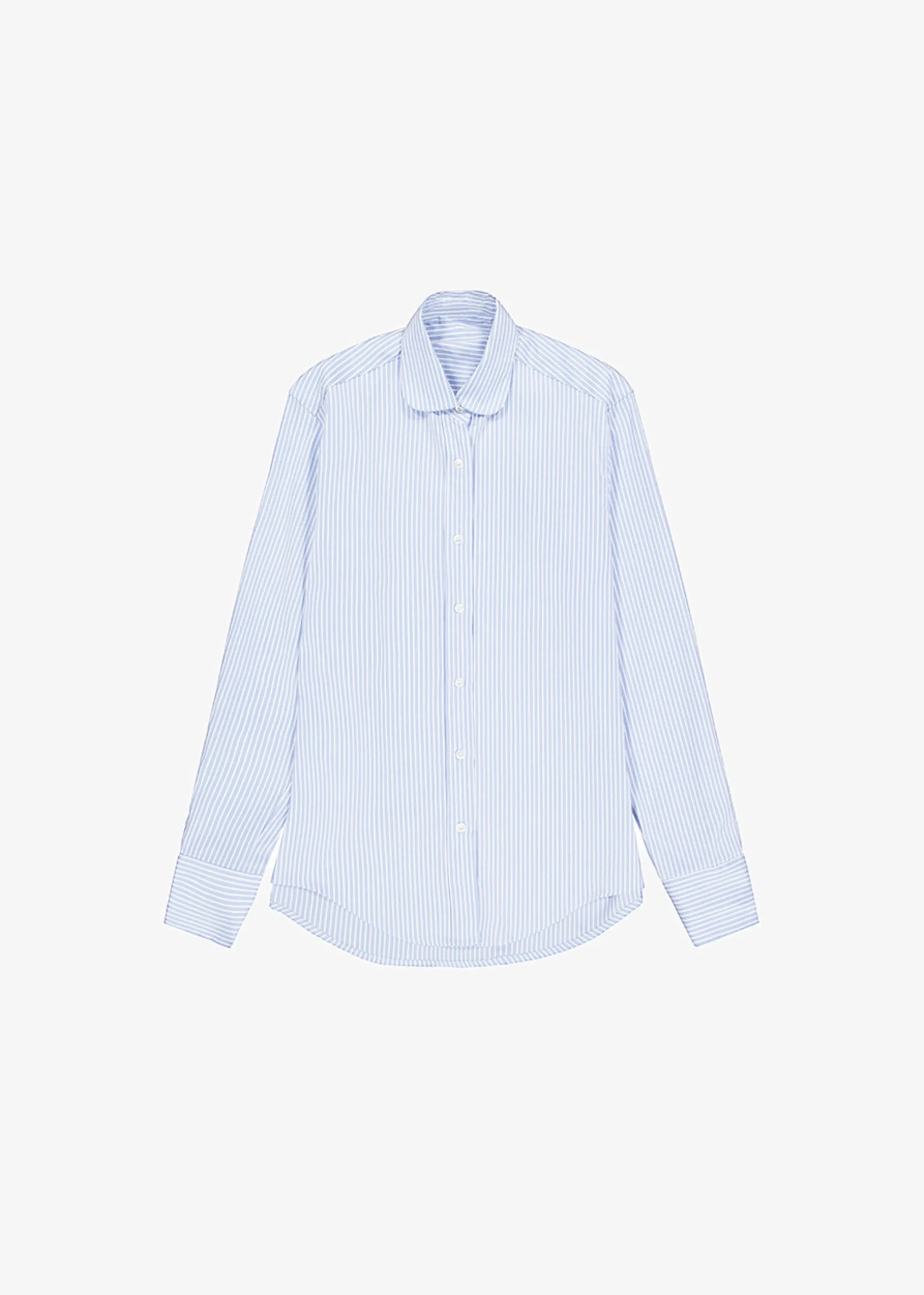 The Frankie Shop Mina Shirt Blue Stripe Hot
