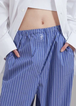 The Frankie Shop Mirca Elastic Pants Blue Multi Stripe Best