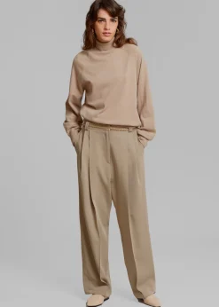The Frankie Shop Naomie String Pants Latte Clearance