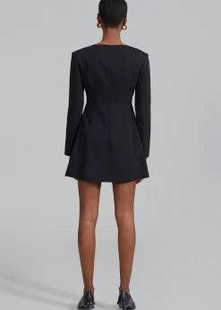 The Frankie Shop Narin Dress Black Discount
