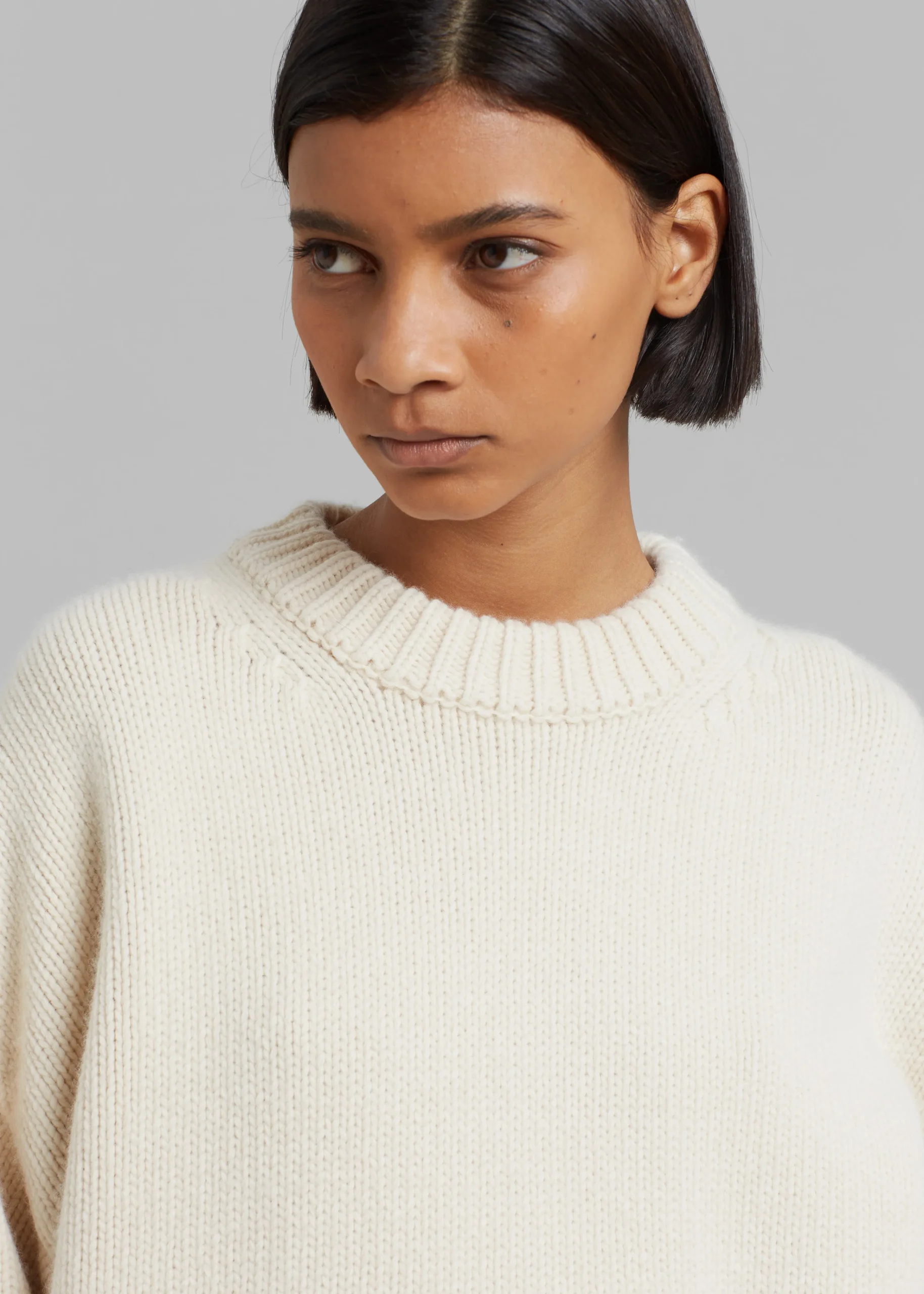 The Frankie Shop Natte Sweater Cream Clearance