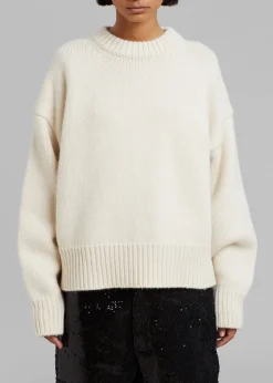 The Frankie Shop Natte Sweater Cream Clearance