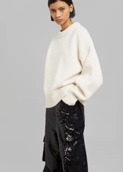 The Frankie Shop Natte Sweater Cream Clearance