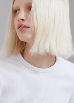 The Frankie Shop Nico Cropped Tee White Best