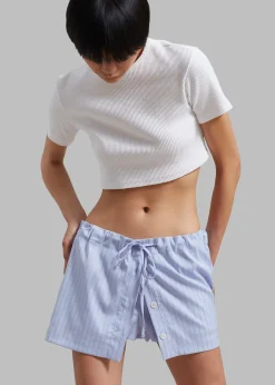 The Frankie Shop Nico Cropped Tee White Best