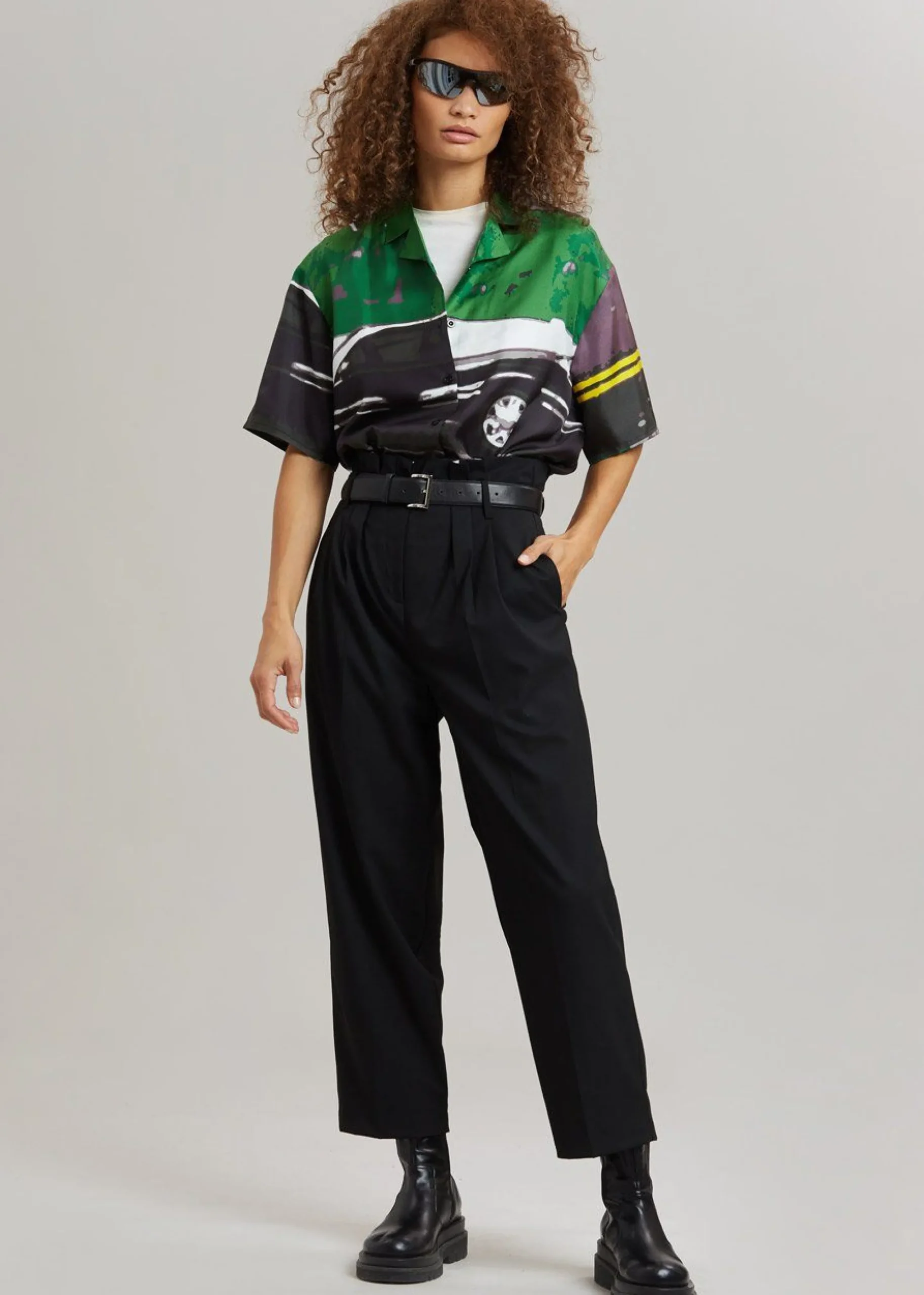 The Frankie Shop Operasport Tony Unisex Shirt Green Print