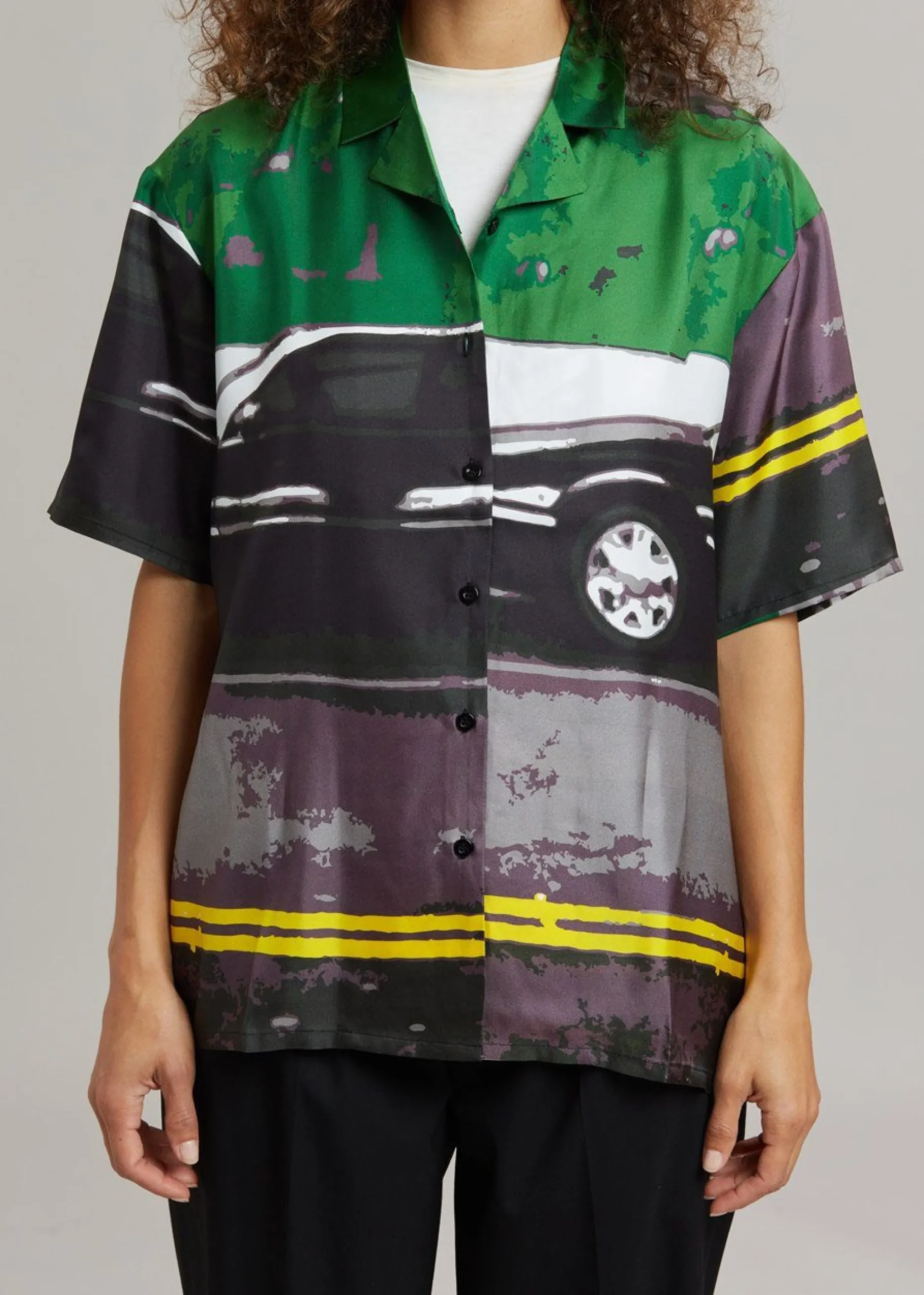 The Frankie Shop Operasport Tony Unisex Shirt Green Print