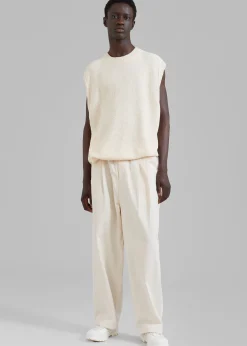 The Frankie Shop Oslo Knit Vest Cream New