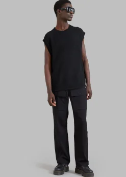 The Frankie Shop Oslo Knit Vest Black Hot