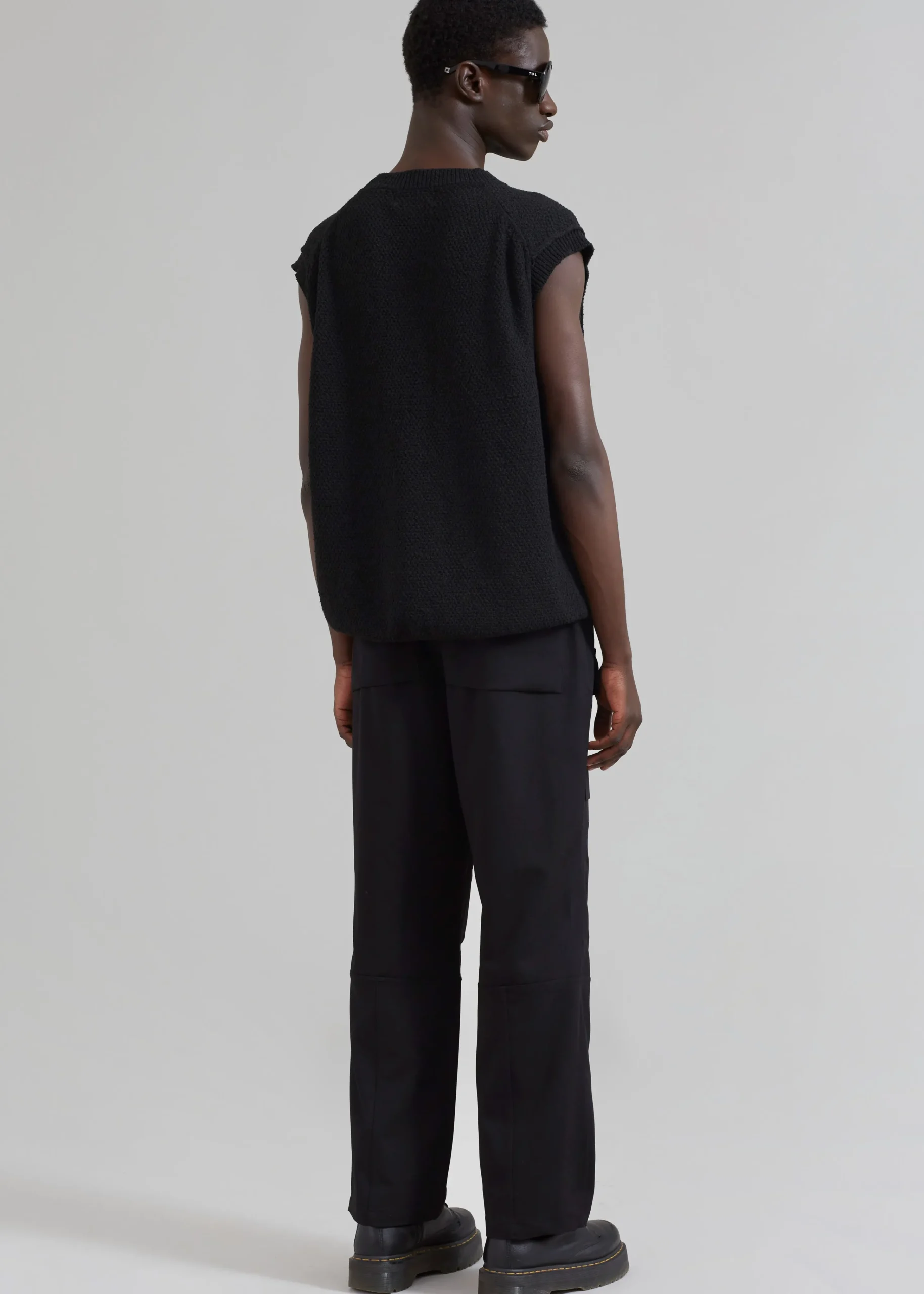 The Frankie Shop Oslo Knit Vest Black Hot