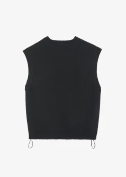 The Frankie Shop Oslo Knit Vest Black Hot