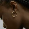 The Frankie Shop Otiumberg Chaos Hoops Gold Hot