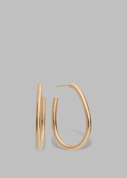 The Frankie Shop Otiumberg Large Oval Hoops Gold Best