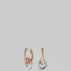 The Frankie Shop Otiumberg Loop Drop Hoops Gold & Silver Hot