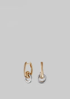 The Frankie Shop Otiumberg Loop Drop Hoops Gold & Silver Hot