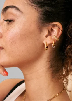 The Frankie Shop Otiumberg Loop Drop Hoops Gold & Silver Hot