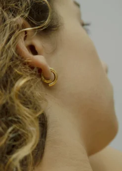 The Frankie Shop Otiumberg Small Chaos Hoops Gold Discount