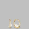 The Frankie Shop Otiumberg Trio Pearl Hoops Gold Hot