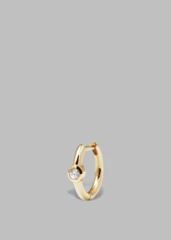 The Frankie Shop Otiumberg White Sapphire Huggie Hoop Gold Best