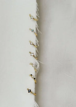 The Frankie Shop Otiumberg White Sapphire Huggie Hoop Gold Best