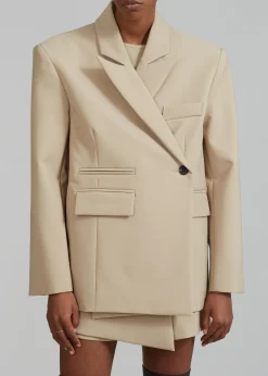 The Frankie Shop Paige Blazer Beige Hot