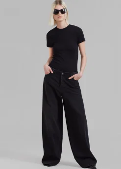 The Frankie Shop Palmira Tee Black