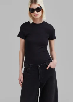 The Frankie Shop Palmira Tee Black