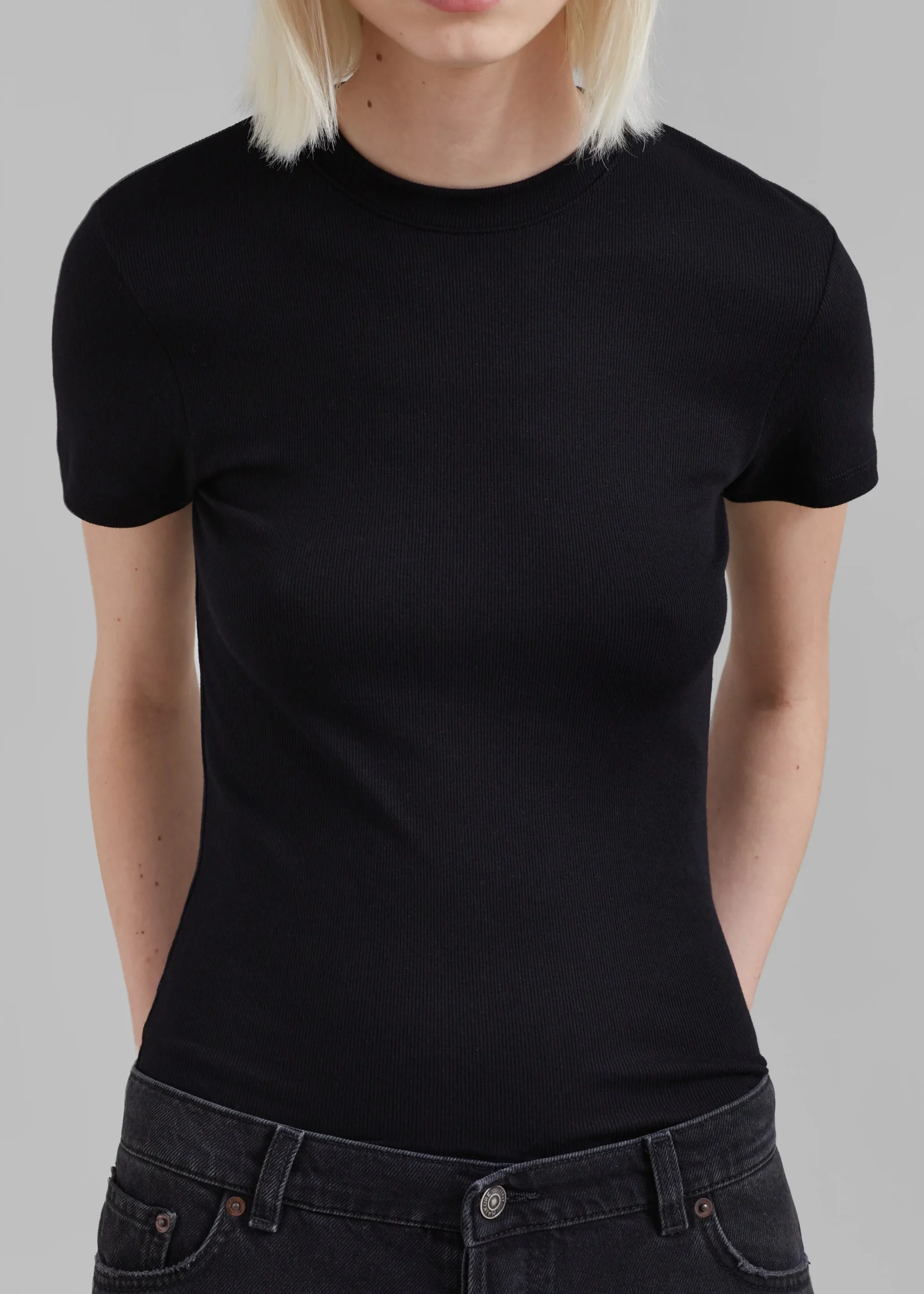 The Frankie Shop Palmira Tee Black
