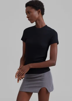The Frankie Shop Palmira Tee Black