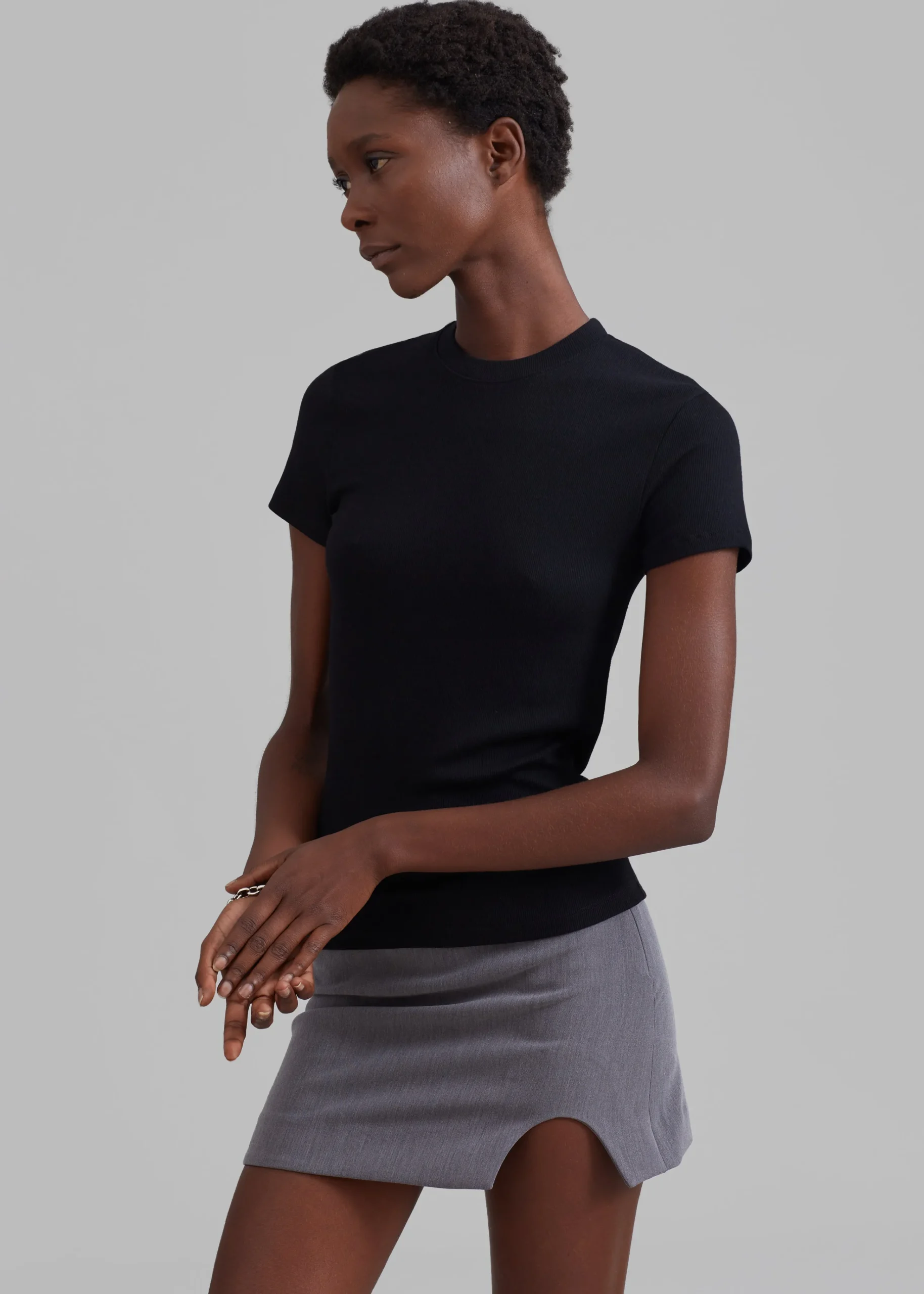 The Frankie Shop Palmira Tee Black