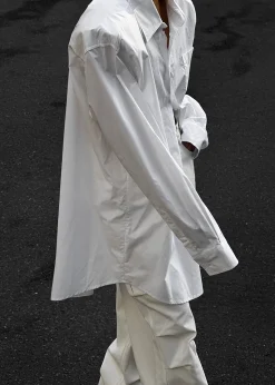 The Frankie Shop Panama Oversized Shirt White Hot