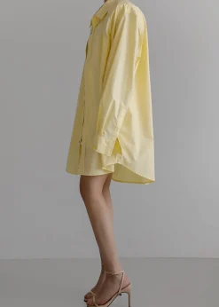 The Frankie Shop Panama Oversized Shirt Lemon Hot