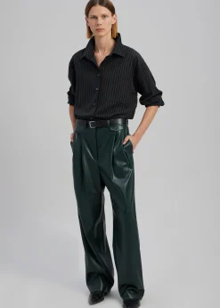 The Frankie Shop Pernille Faux Leather Pants Bottle Green Best